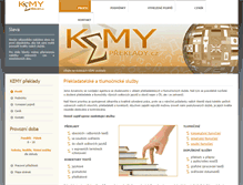 Tablet Screenshot of kemypreklady.cz
